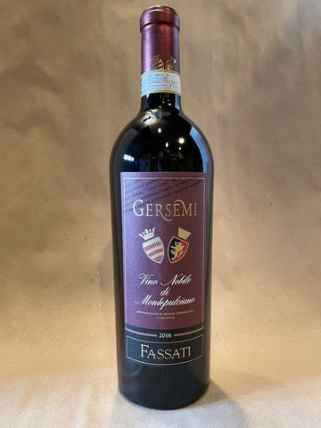 Fassati “Gersemi” Vino Nobile di Montepulciano 2016 Italy