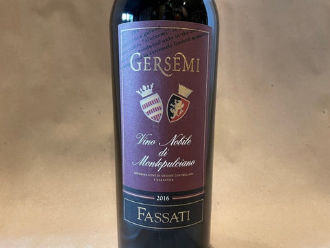 Fassati “Gersemi” Vino Nobile di Montepulciano 2016 Italy