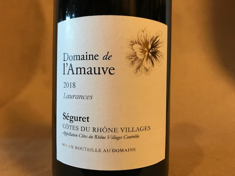 Domaine de l'Amauve "Laurances" Séguret Côtes du Rhônes 2018 France