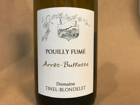 Domaine Tinel-Blondelet "L'Arrêt Buffate" Pouilly Fumé 2018 Loire Valley France