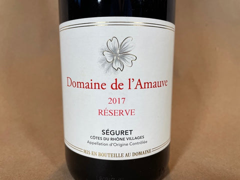 Domaine de l'Amauve "Reserve" Séguret 2017 France