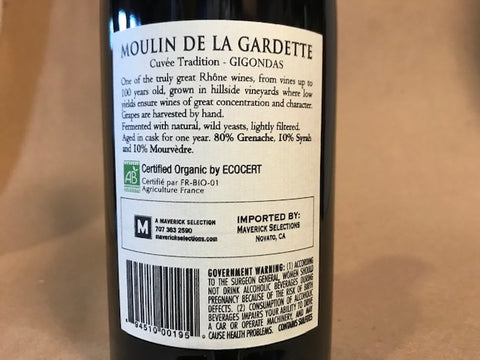 Moulin de la Gardette "Tradition" Gigondas 2018